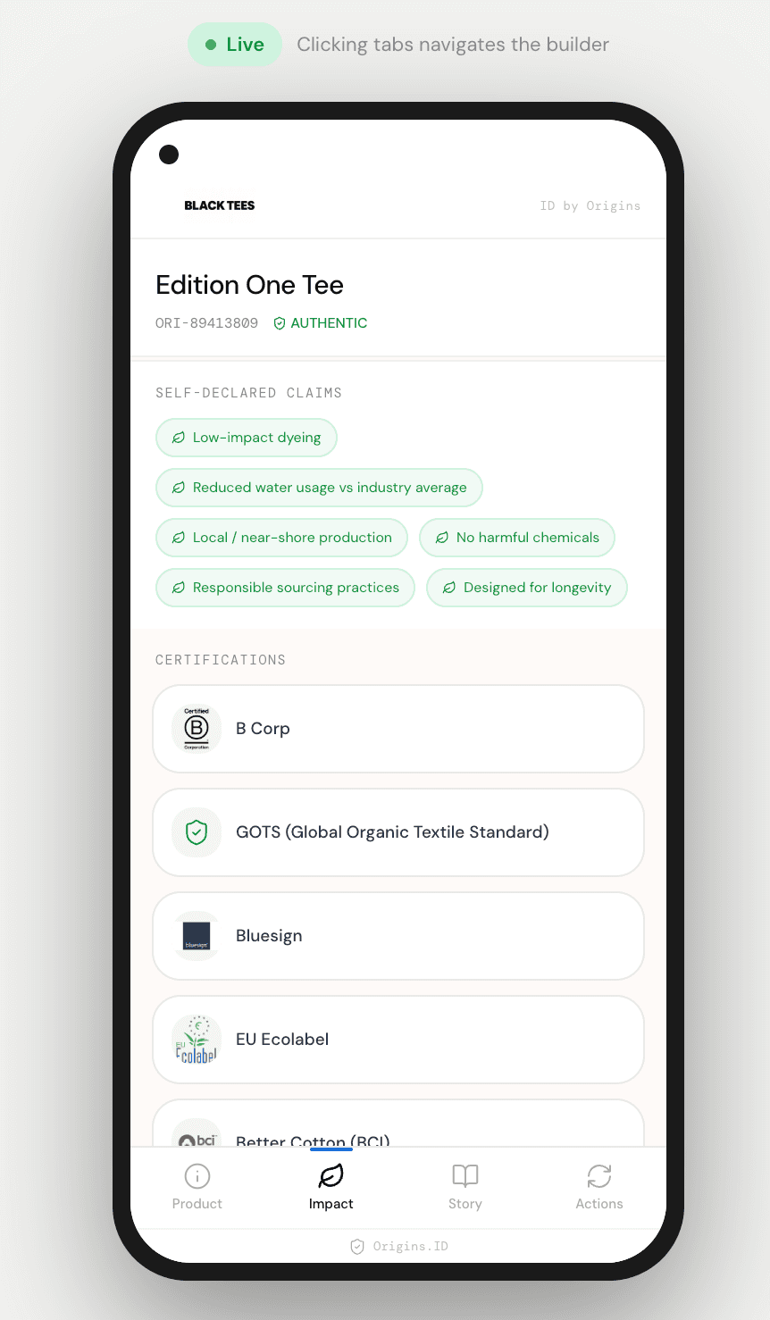 Known Objects. digital passport on mobile